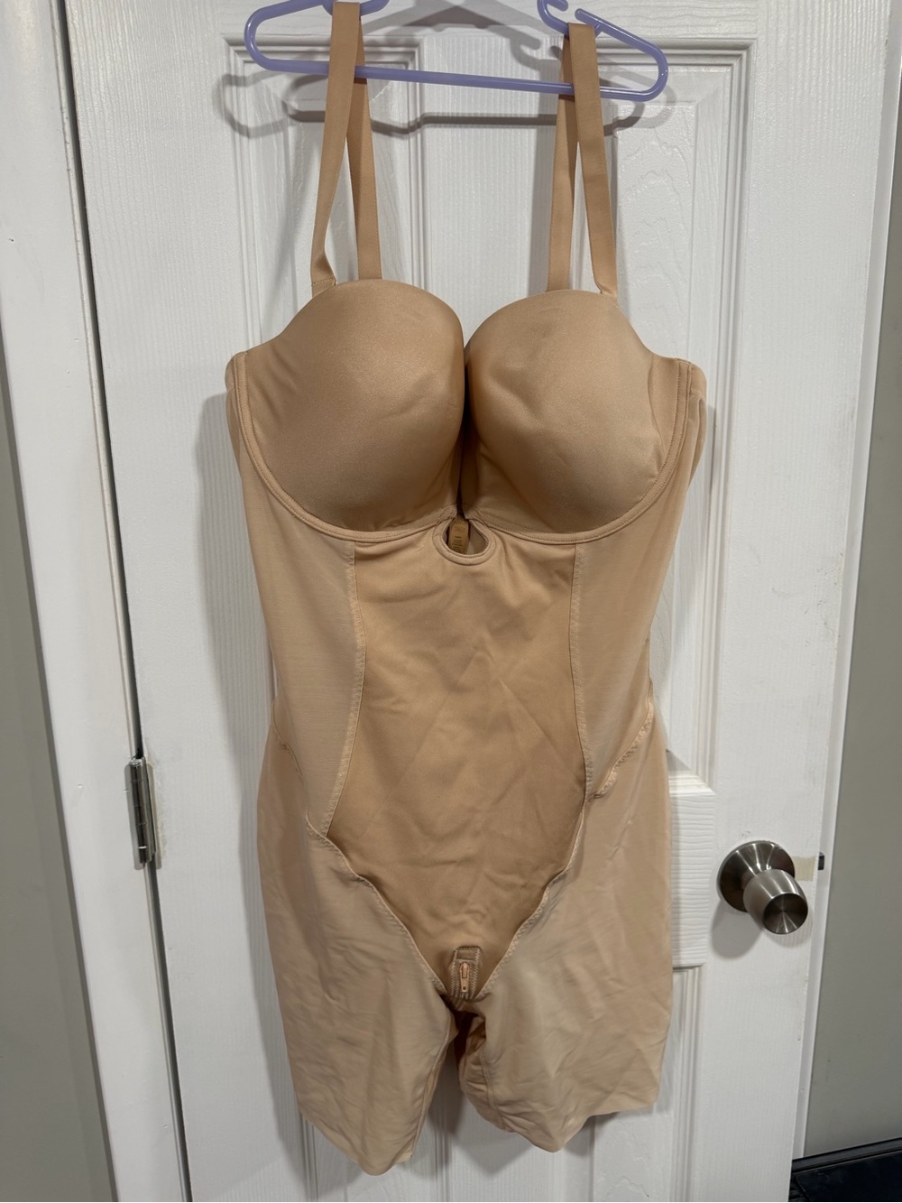 Women’s 3XL ShapeLLX Nude Shaping Bodysuit with Supportive Cups